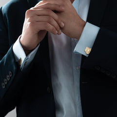 925 Sterling Silver Tiger Cufflinks for Men wedding cufflinks