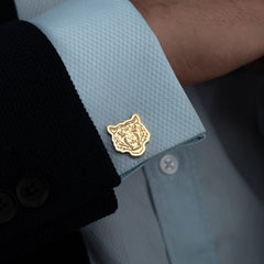 925 Sterling Silver Tiger Cufflinks for Men wedding cufflinks
