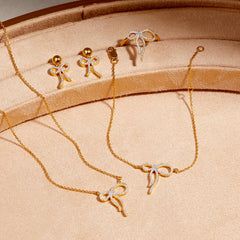 Adeline Bow Vermeil Necklace