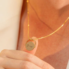 Custom Anxiety Spinner Name Engraved Fidget Necklace