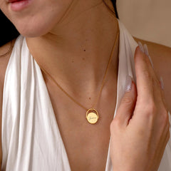 Custom Anxiety Spinner Name Engraved Fidget Necklace