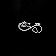 Custom Couple Name Infinity Brooch