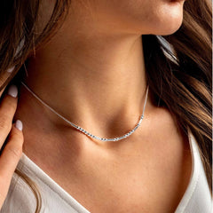 Personalized Morse Code Bar and Bead Necklace