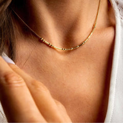 Personalized Morse Code Bar and Bead Necklace