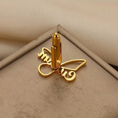 Custom Butterfly Script Name Cufflinks