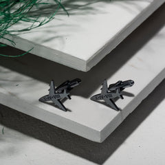 Custom Aeroplan Cufflinks for Airhostess-Pilot