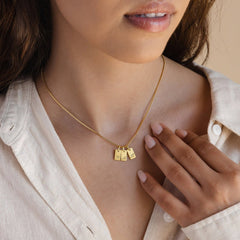 Custom Carrie Mini Tag Necklace