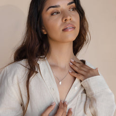 Custom Carrie Mini Tag Necklace