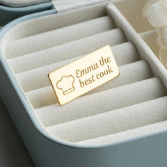 Custom Logo Label Brooch & Chef Jacket Lapel Pin