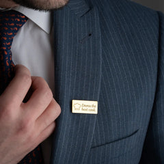 Custom Logo Label Brooch & Chef Jacket Lapel Pin
