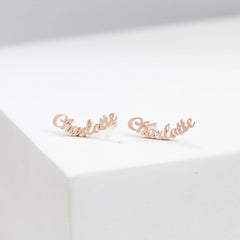 Custom London Name Earrings