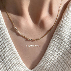 Custom Morse Code Necklace For Women