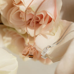 Custom Old English Mini Tag Necklace