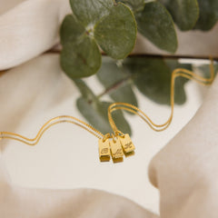 Custom Old English Mini Tag Necklace