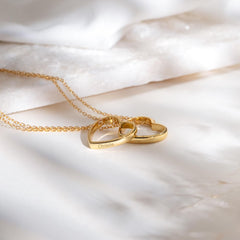 Customized Inner Message Engraved Heart Necklace