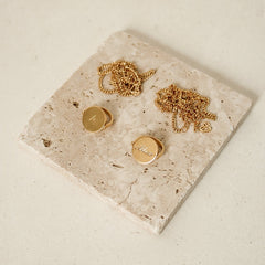 Customized Initial Letter Engraved Spinner Pendant Necklace