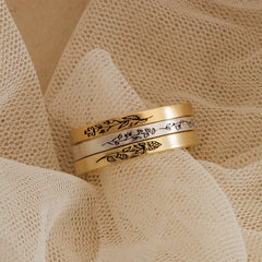 Customized Stacking Flower Band Ring