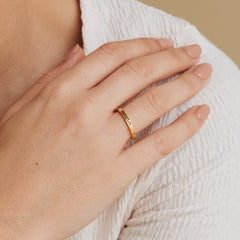 Customized Stacking Flower Band Ring