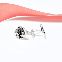 Dainty Tree of Life Cuff Links