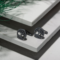 Elegant Gold Tree of Life Cufflinks