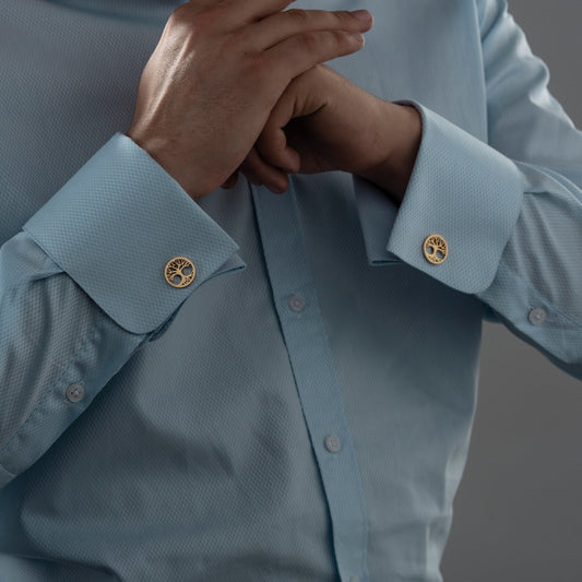 Elegant Gold Tree of Life Cufflinks
