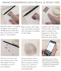 Personalized Custom Fingerprint Heart Necklace