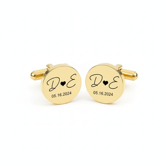 Personalized Cufflinks for Men Groom