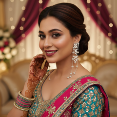 Hindi Bride Name Stylish Earring