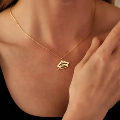 Personalized Graduation Cap Necklace