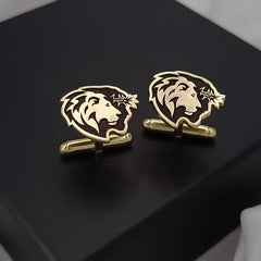 Regal Lion Head Cufflinks for Men