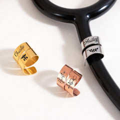 Personalized Stethoscope Name Engraved ID Tag