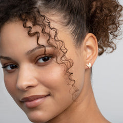 Jeluxa Elegant Butterfly Stud Earrings β 18K Gold Plated with CZ Stones