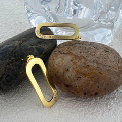 Personalized Paperclip Name Stud Earrings