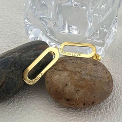 Personalized Paperclip Name Stud Earrings