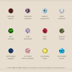 Mellow Birthstone Name Necklace