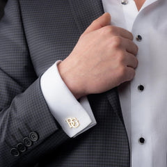 Personalized Stylish Font Initial Letter Cufflink