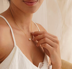 Simple & Elegant Freshwater Pearl Duo Necklace