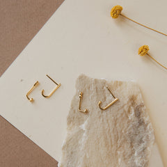 Minimalist Dot Ear Jackets Earring For Girls