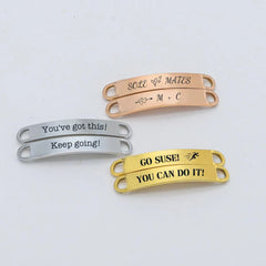 Motivational Sneaker Lace Tags β Just Keep Running