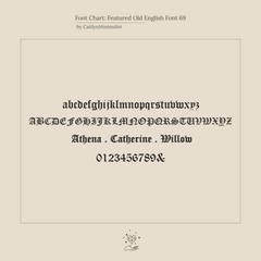 Old English Name Earrings