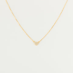 Pave Heart Dimond Necklace For Your Love One