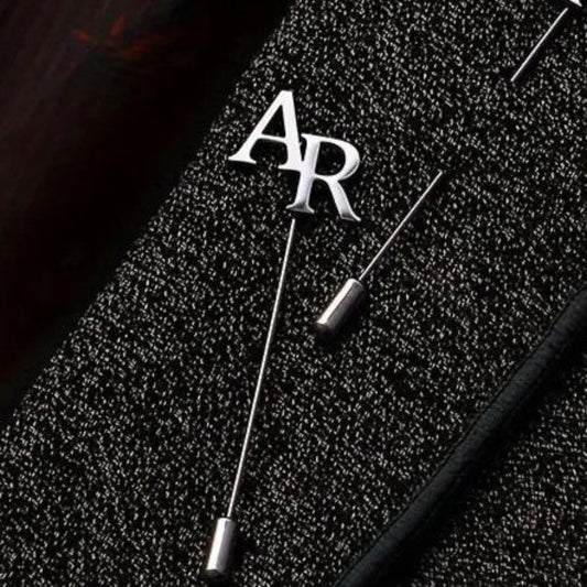 Personalized Initial Lapel Pin for Dad & Groomsmen