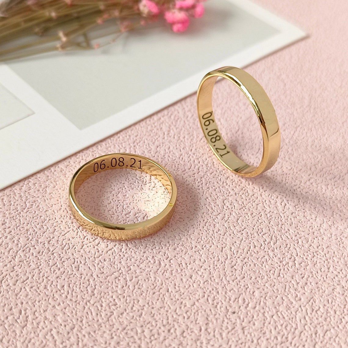 Personalized on sale couple rings