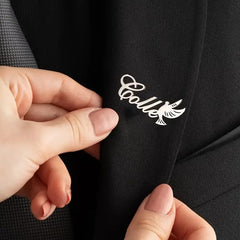 Special Personalized Custom Dove Name Brooch