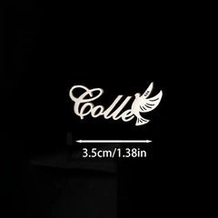 Special Personalized Custom Dove Name Brooch