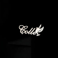Special Personalized Custom Dove Name Brooch