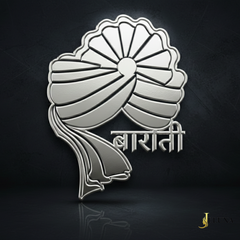 Personalized Groom-Dulha-Barati Wedding Brooch