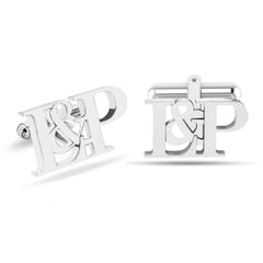 Personalized Initial Letters Groom Wedding Cufflinks