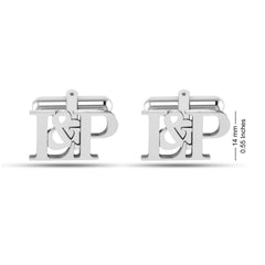 Personalized Initial Letters Groom Wedding Cufflinks