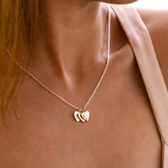 Personalized Multiple Name Hearts Necklace